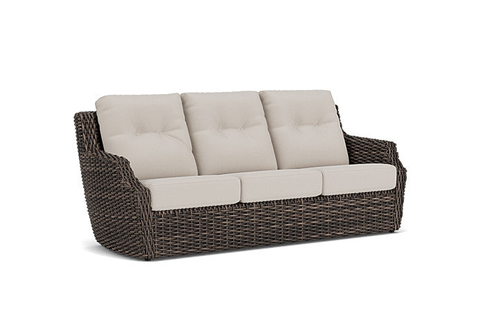 Lloyd Flanders - Largo Sofa In Vintage Oak Finish With Azulu Twine Fabric - 2410554282034 view 1