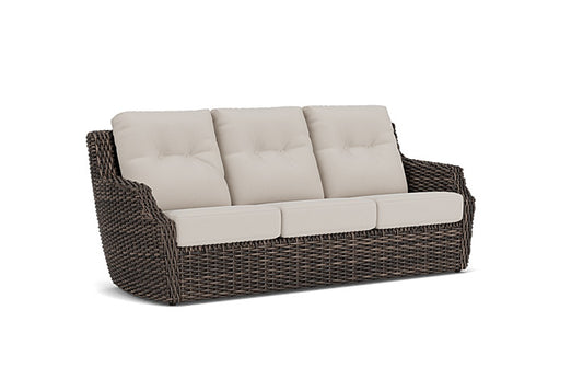 Lloyd Flanders - Largo Sofa In Vintage Oak Finish With Azulu Twine Fabric - 2410554282034 view 1