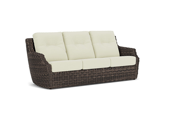 Lloyd Flanders - Largo Sofa In Vintage Oak Finish With Bamboo Bay Meadow Fabric - 2410554282060 view 1