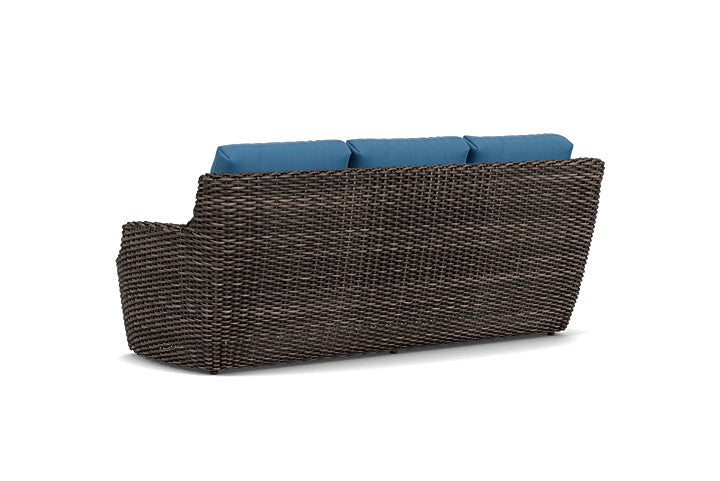 Lloyd Flanders - Largo Sofa In Vintage Oak Finish With Bamboo Bay Sky Fabric - 2410554282007 view 2