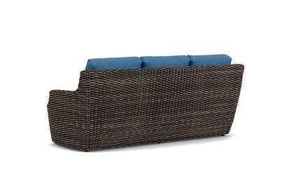 Lloyd Flanders - Largo Sofa In Vintage Oak Finish With Bamboo Bay Sky Fabric - 2410554282007 view 2