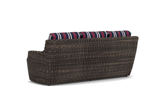 Lloyd Flanders - Largo Sofa In Vintage Oak Finish With Berkely Hall Navy Fabric - 2410554282063 view 2