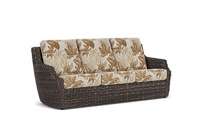 Lloyd Flanders - Largo Sofa In Vintage Oak Finish With Botanic Willow Fabric - 241055428164 view 1