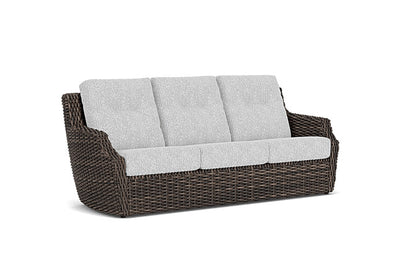 Lloyd Flanders - Largo Sofa In Vintage Oak Finish With Burson Domino Fabric - 2410554282035 view 1