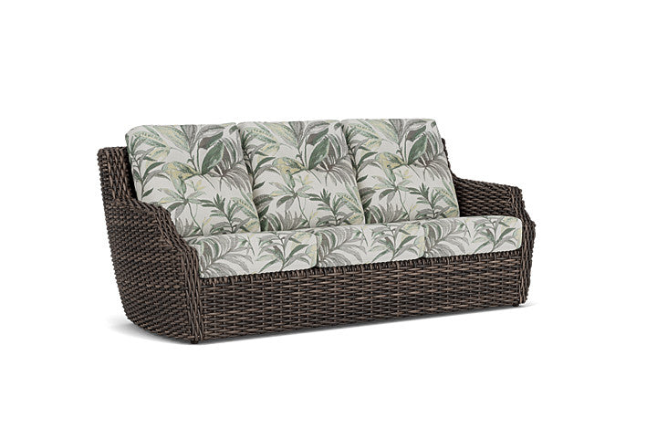 Lloyd Flanders - Largo Sofa In Vintage Oak Finish With Calidora Mist Fabric - 241055428094 view 1
