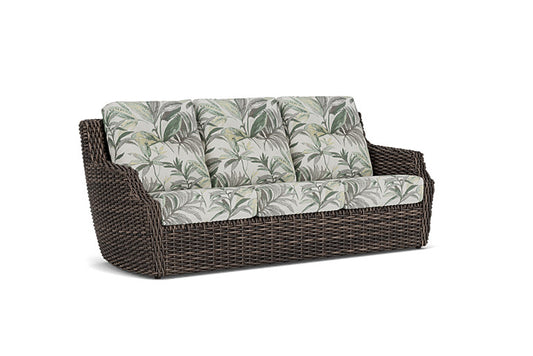 Lloyd Flanders - Largo Sofa In Vintage Oak Finish With Calidora Mist Fabric - 241055428094 view 1
