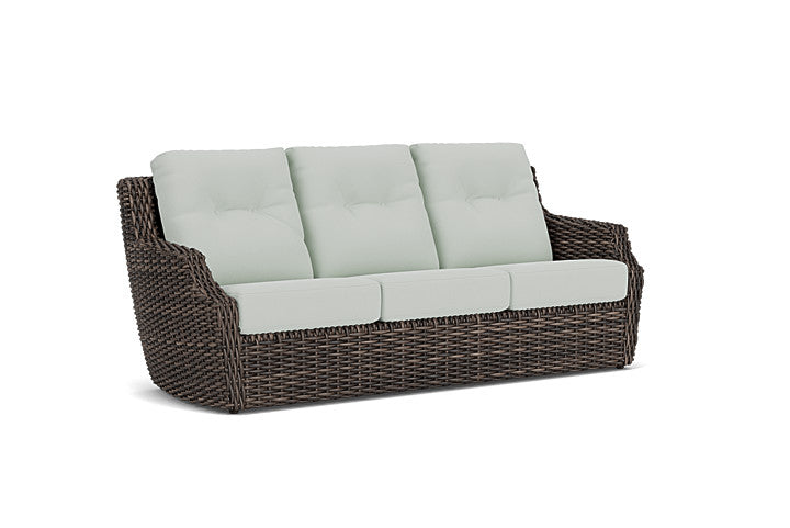 Lloyd Flanders - Largo Sofa In Vintage Oak Finish With Callen Celadon Fabric - 2410554282024 view 1