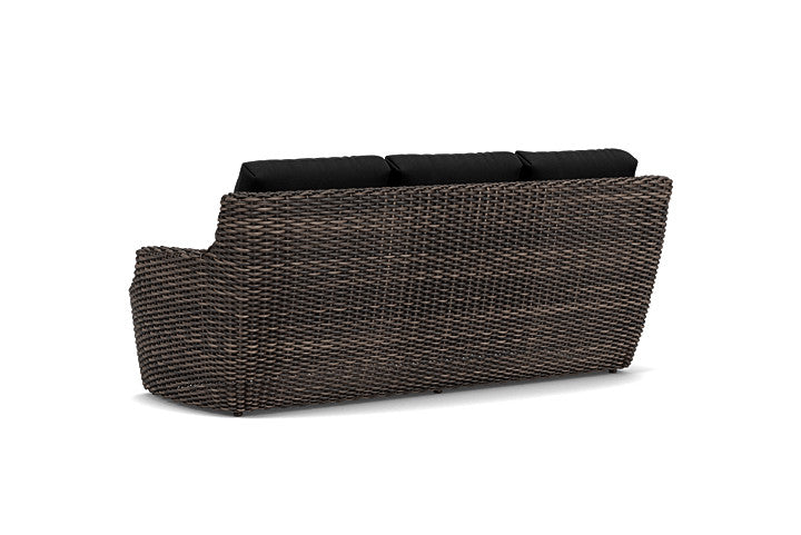 Lloyd Flanders - Largo Sofa In Vintage Oak Finish With Canvas Black Fabric - 241055428157 view 2