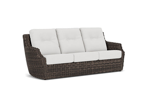 Lloyd Flanders - Largo Sofa In Vintage Oak Finish With Canvas Natural Fabric - 241055428159 view 1