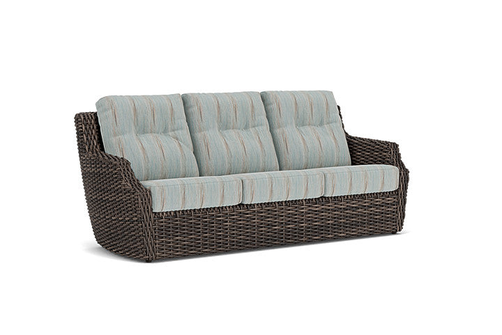 Lloyd Flanders - Largo Sofa In Vintage Oak Finish With Colorwave Mist Fabric - 2410554282072 view 1