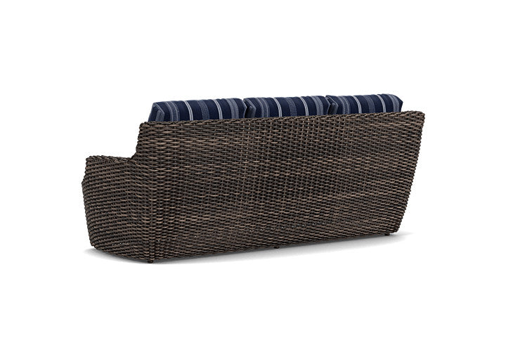 Lloyd Flanders - Largo Sofa In Vintage Oak Finish With Consider Indigo Fabric - 2410554281969 view 2