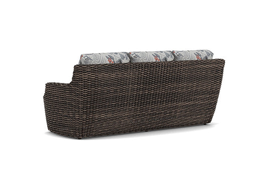 Lloyd Flanders - Largo Sofa In Vintage Oak Finish With Delicate Botanical Slate Fabric - 2410554282076 view 2