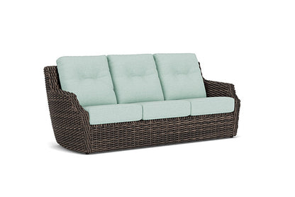 Lloyd Flanders - Largo Sofa In Vintage Oak Finish With Demo Mist Fabric - 241055428066 view 1