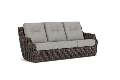 Lloyd Flanders - Largo Sofa In Vintage Oak Finish With Demo Stone Fabric - 241055428095 view 1