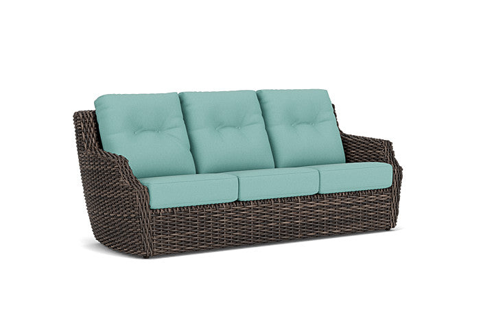 Lloyd Flanders - Largo Sofa In Vintage Oak Finish With Fife Aruba Fabric - 241055428748 view 1