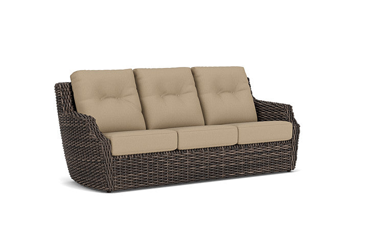 Lloyd Flanders - Largo Sofa In Vintage Oak Finish With Fife Sahara Fabric - 241055428742 view 1