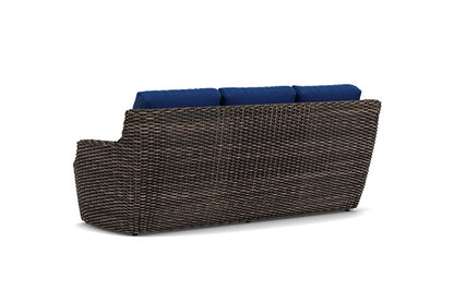 Lloyd Flanders - Largo Sofa In Vintage Oak Finish With Flagship Lapis Fabric - 2410554281813 view 2