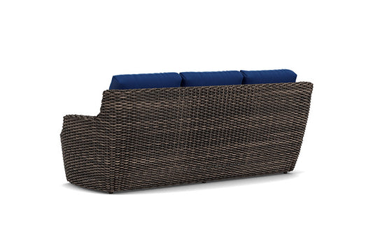 Lloyd Flanders - Largo Sofa In Vintage Oak Finish With Flagship Lapis Fabric - 2410554281813 view 2