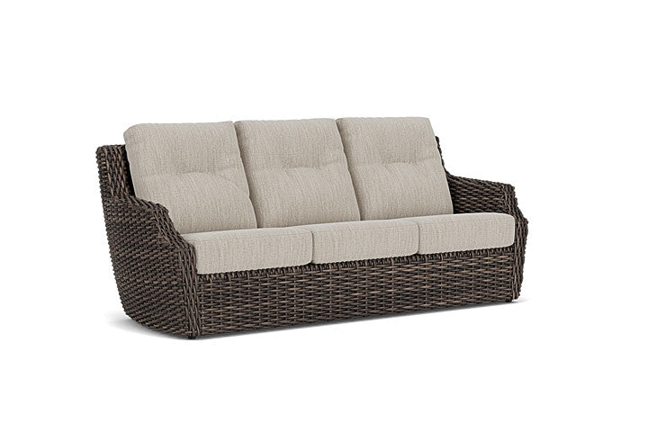 Lloyd Flanders - Largo Sofa In Vintage Oak Finish With Friendly Flax Fabric - 2410554282026 view 1