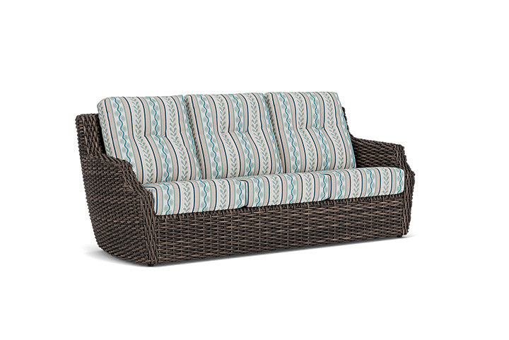Lloyd Flanders - Largo Sofa In Vintage Oak Finish With Ilona Resort Fabric - 2410554282069 view 1