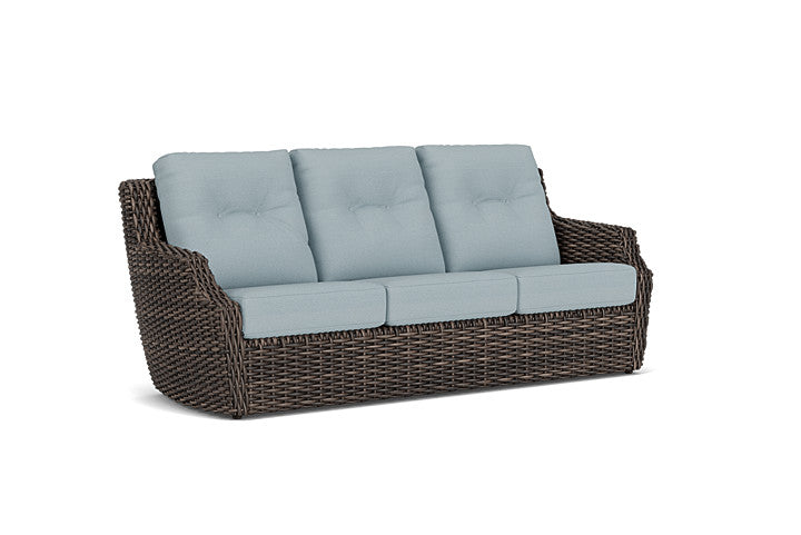 Lloyd Flanders - Largo Sofa In Vintage Oak Finish With Kadogo Lake Fabric - 2410554282041 view 1