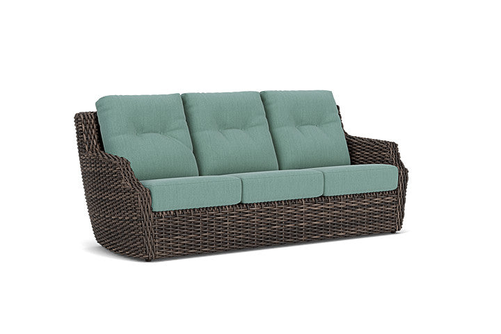 Lloyd Flanders - Largo Sofa In Vintage Oak Finish With Loveboat Mint Fabric - 2410554282010 view 1