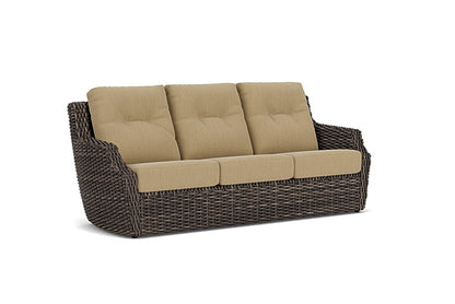 Lloyd Flanders - Largo Sofa In Vintage Oak Finish With Loveboat Saffron Fabric - 2410554282009 view 1