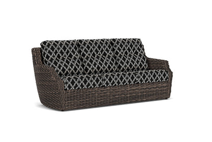 Lloyd Flanders - Largo Sofa In Vintage Oak Finish With Luna Onyx Fabric - 2410554282071 view 1