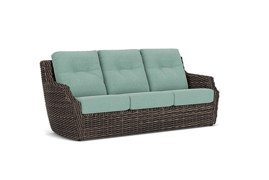 Lloyd Flanders - Largo Sofa In Vintage Oak Finish With Pavian Pool Fabric - 2410554282045 view 1