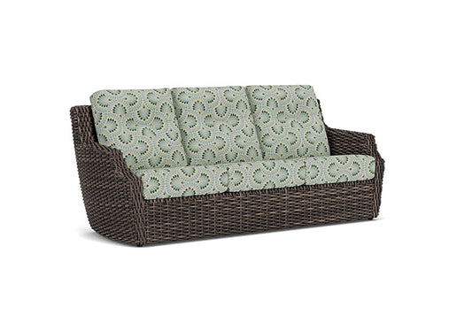 Lloyd Flanders - Largo Sofa In Vintage Oak Finish With Plume Spring Fabric - 2410554282085 view 1