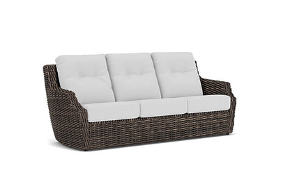 Lloyd Flanders - Largo Sofa In Vintage Oak Finish With Reflections Ice Fabric - 2410554282052 view 1