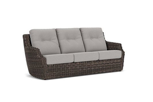Lloyd Flanders - Largo Sofa In Vintage Oak Finish With Remy Shadow Fabric - 2410554282004 view 1