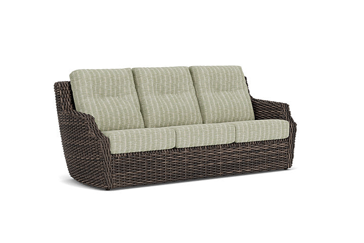 Lloyd Flanders - Largo Sofa In Vintage Oak Finish With Romulo Laurel Fabric - 2410554282049 view 1