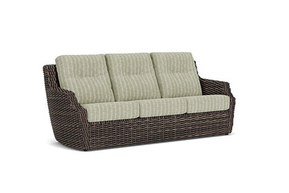 Lloyd Flanders - Largo Sofa In Vintage Oak Finish With Romulo Laurel Fabric - 2410554282049 view 1