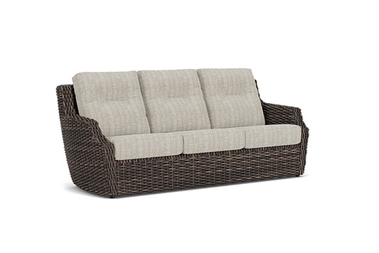 Lloyd Flanders - Largo Sofa In Vintage Oak Finish With Romulo Mineral Fabric - 2410554282050 view 1