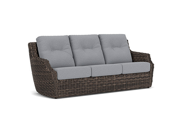 Lloyd Flanders - Largo Sofa In Vintage Oak Finish With Rumba Stonewashed Fabric - 2410554282006 view 1