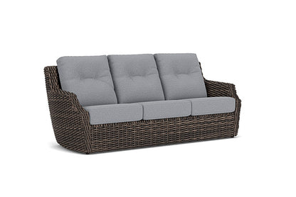 Lloyd Flanders - Largo Sofa In Vintage Oak Finish With Rumba Stonewashed Fabric - 2410554282006 view 1