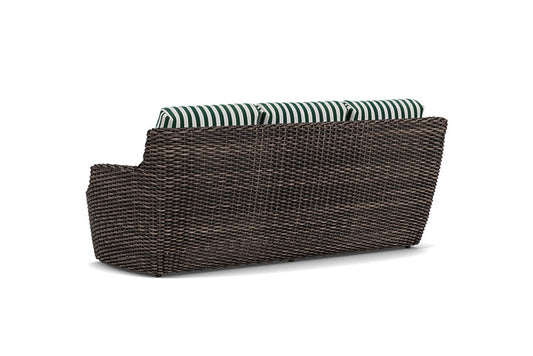 Lloyd Flanders - Largo Sofa In Vintage Oak Finish With Safari/White Stripe Fabric - 241055428269 view 2