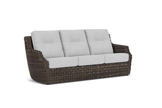 Lloyd Flanders - Largo Sofa In Vintage Oak Finish With Sandberg Dove Fabric - 2410554282022 view 1