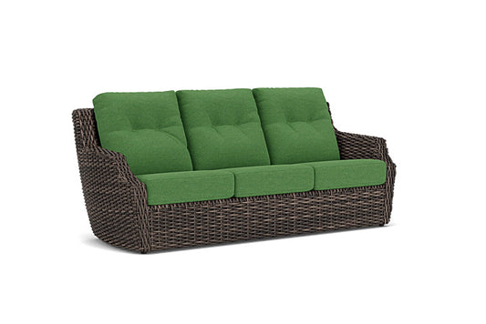 Lloyd Flanders - Largo Sofa In Vintage Oak Finish With Seadog Botanical Fabric - 2410554282066 view 1