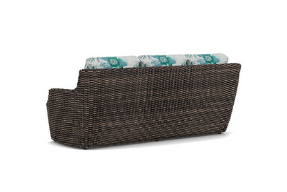 Lloyd Flanders - Largo Sofa In Vintage Oak Finish With Serena Floral Mist Fabric - 2410554282078 view 2