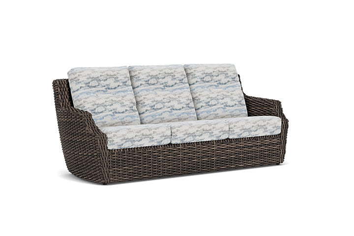 Lloyd Flanders - Largo Sofa In Vintage Oak Finish With Stratosphere Cloud Fabric - 2410554281966 view 1