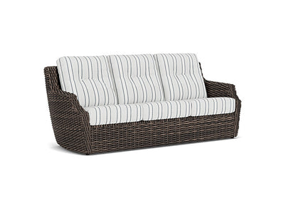 Lloyd Flanders - Largo Sofa In Vintage Oak Finish With Tamer Fog Fabric - 2410554282037 view 1