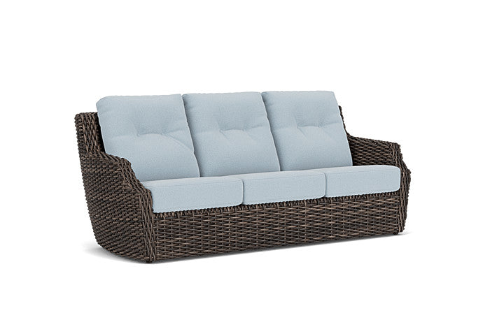 Lloyd Flanders - Largo Sofa In Vintage Oak Finish With Unearth Dew Fabric - 2410554282084 view 1