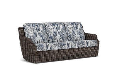 Lloyd Flanders - Largo Sofa In Vintage Oak Finish With Wayfarer Mist Fabric - 2410554282074 view 1