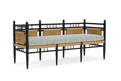 Lloyd Flanders - Low Country 3-Seat Garden Bench In Natural Finish With Colorwave Mist Fabric - 772370672072 view 1