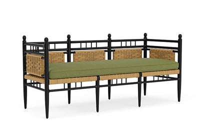 Lloyd Flanders - Low Country 3-Seat Garden Bench In Natural Finish With Reflections Grass Fabric - 772370672051 view 1