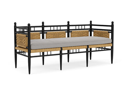 Lloyd Flanders - Low Country 3-Seat Garden Bench In Natural Finish With Remy Shadow Fabric - 772370672004 view 1