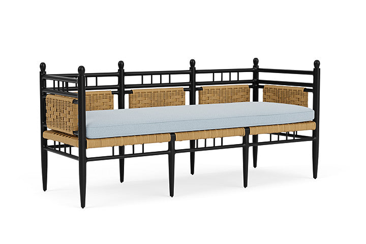Lloyd Flanders - Low Country 3-Seat Garden Bench In Natural Finish With Unearth Dew Fabric - 772370672084 view 1