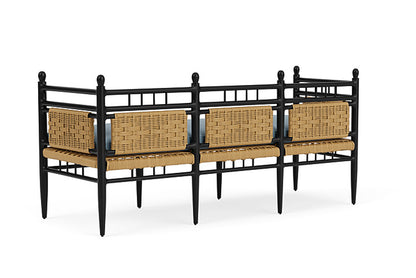 Lloyd Flanders - Low Country 3-Seat Garden Bench In Natural Finish With Unearth Mist Fabric - 772370672068 view 2